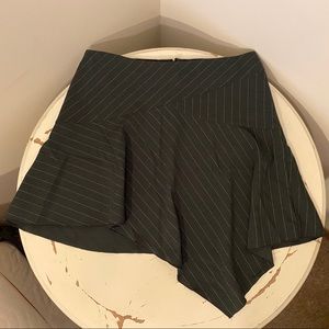 Tracy Evans Limited: Pinstripe Asymmetrical Skirt